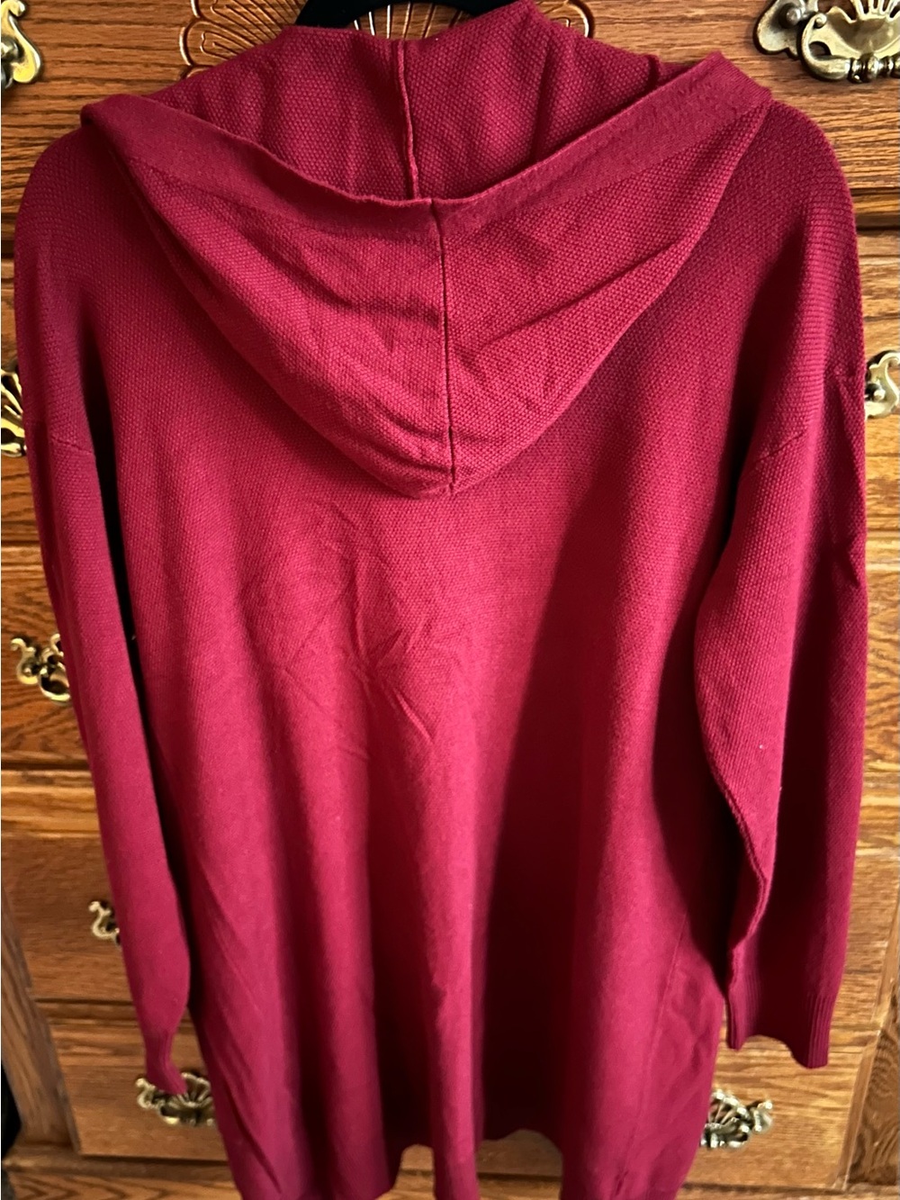 Open-Front Hooded Cardigan Sweater
